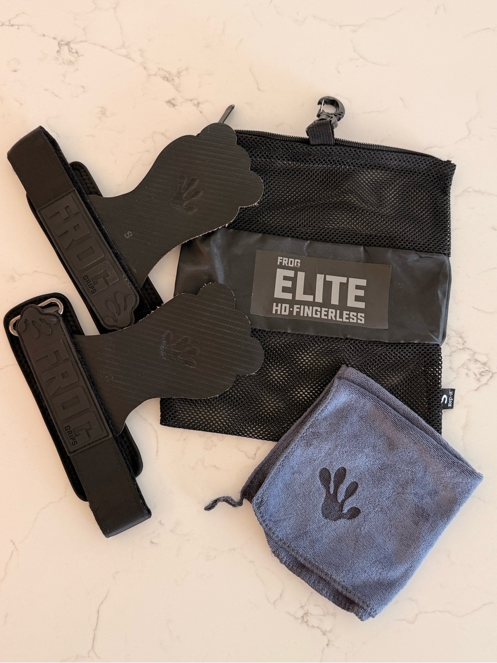 FROG GRIPS® ELITE HD FINGERLESS - ALL BLACK size SMALL Crossfit brand new!! - Picture 4 of 9